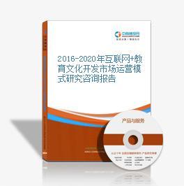 2016-2021年中國互聯網+教育文化開發市場運營模式深度研究報告 聚焦教育咨詢服務